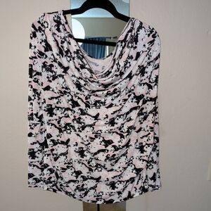 Lane Bryant 3/4 sleeve floral blouse